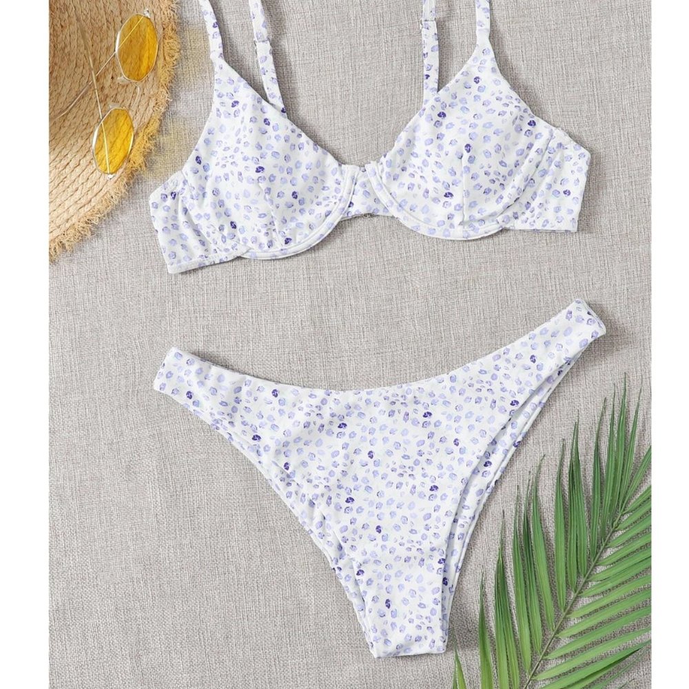 Floral Underwire Bikini Swimsuit